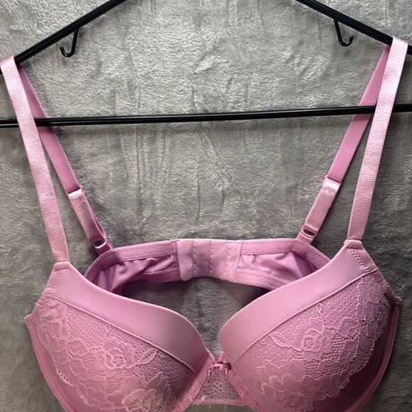 Maidenform Lilac Purple Lace Push-up Underwire Bra Size 38D - Picture 3 of 7